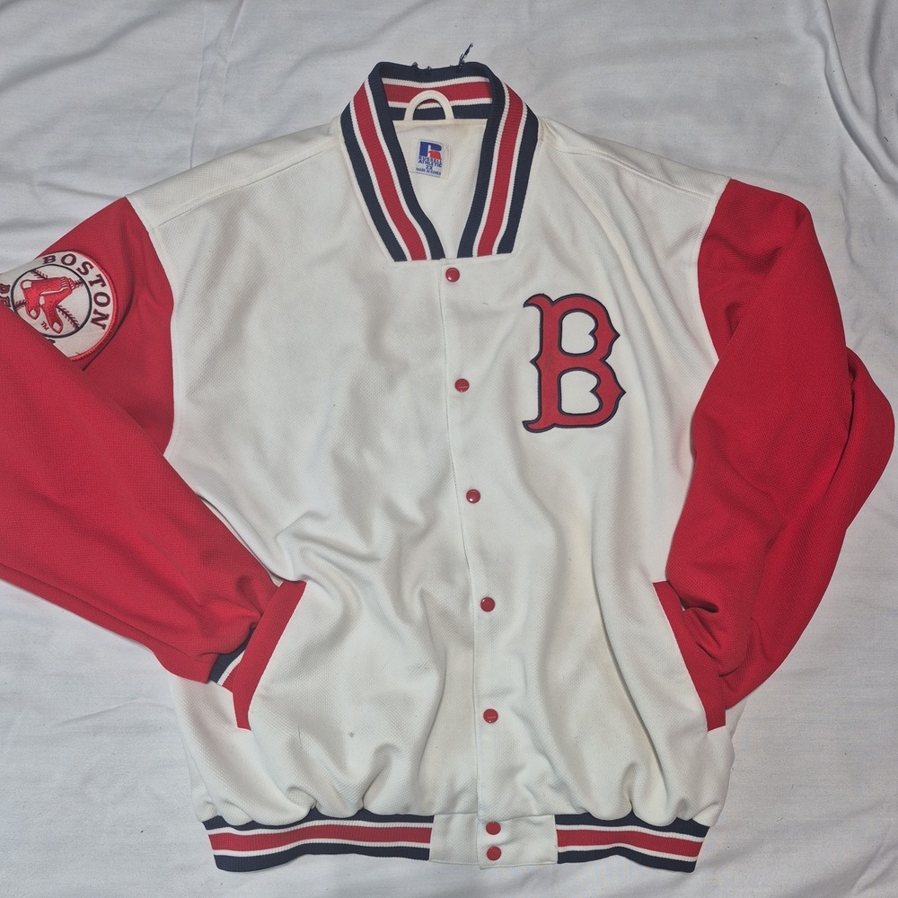 Vintage Russell Athletics Mens Boston Red Sox  Varsity Jacket 2x Baseball